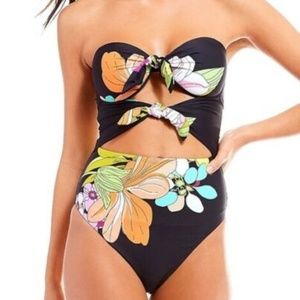 TRINA TURK BOUQUET FLORAL ONE PIECE
